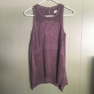 Flowy embroidered tunic tank